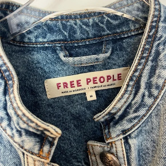 Free People Aubrey Denim Jacket - Picture 4 of 5